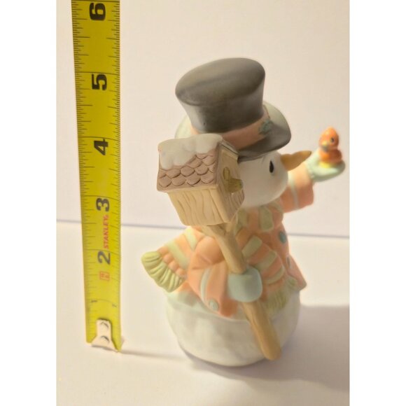Precious Moments Home For The Holidays Snowman Porcelain Figurine Collectible - Picture 4 of 5